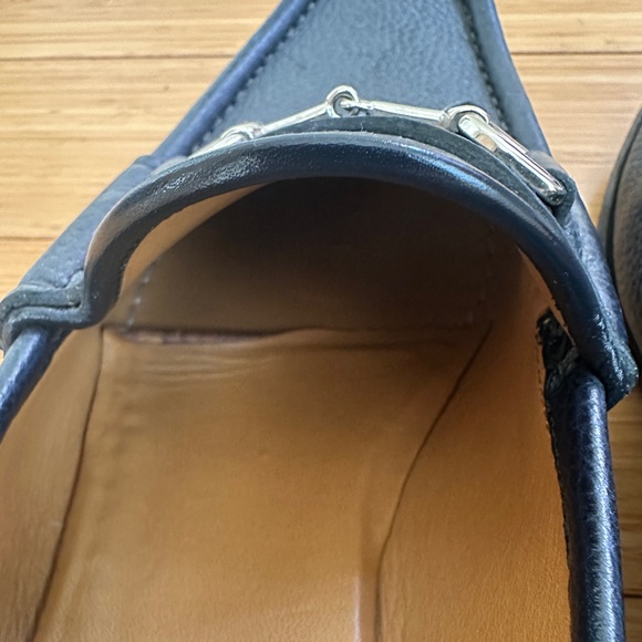 Gucci Horsebit Loafers Navy Pebbled Leather Men’s Size 8.5 /US 9 Made in Italy main image 4